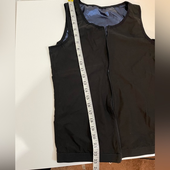 Mens Black Sweat Sauna Vest Heat Trapping Sweat Tank Top SZ: Medium - Picture 6 of 7
